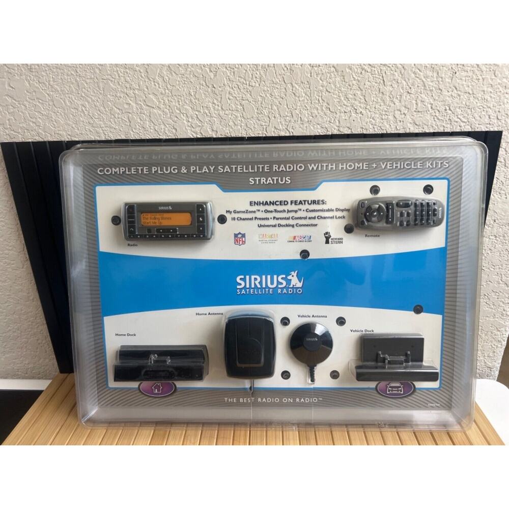 New Sirus Satellite Radio Complete Plug & Play Satellite Radio Home+Vehicle Kit